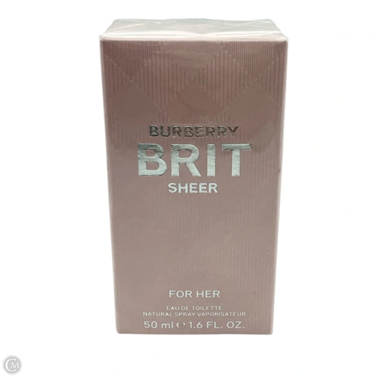Fragrance Luxury Designer By Burberry, Size: Medium
