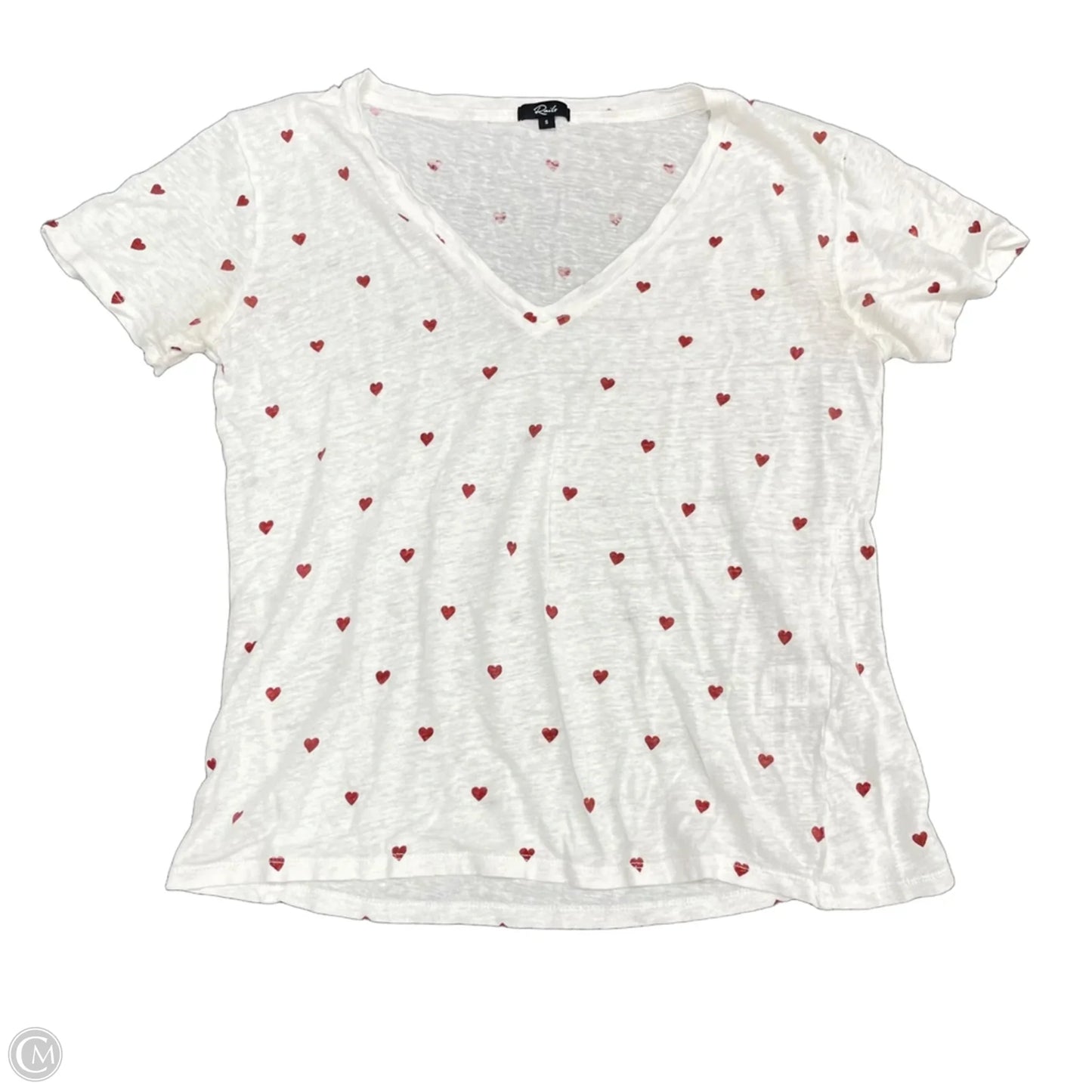 Top Short Sleeve Basic By Rails In Red & White, Size: S