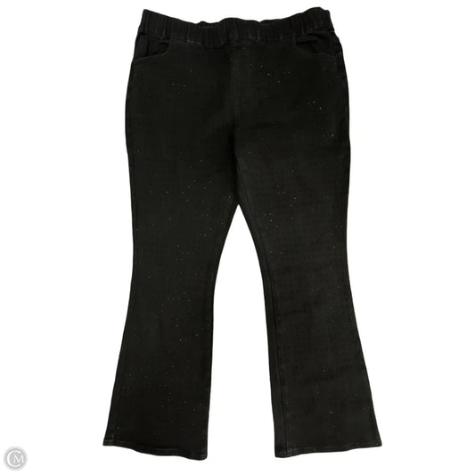 Jeans Straight By Cato In Black Denim, Size: 18