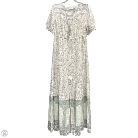 Dress Casual Maxi By Wonderly In Green & White, Size: S