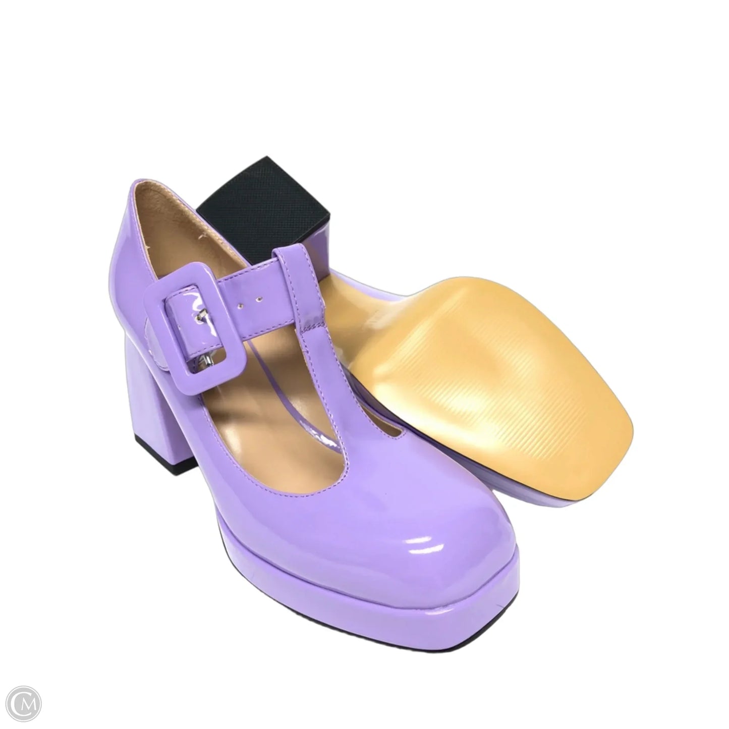 Shoes Heels Block By Clothes Mentor In Purple, Size: 9