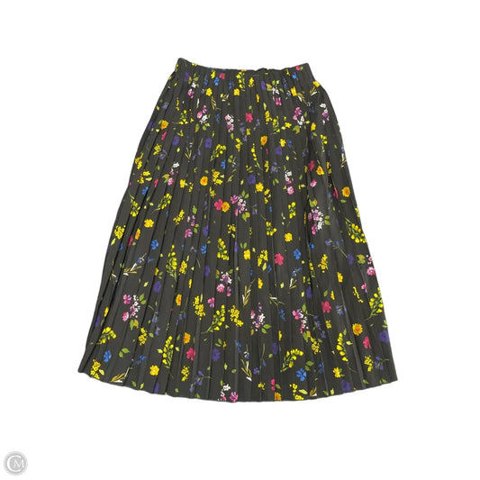 Skirt Midi By Zara In Black & Yellow, Size: S