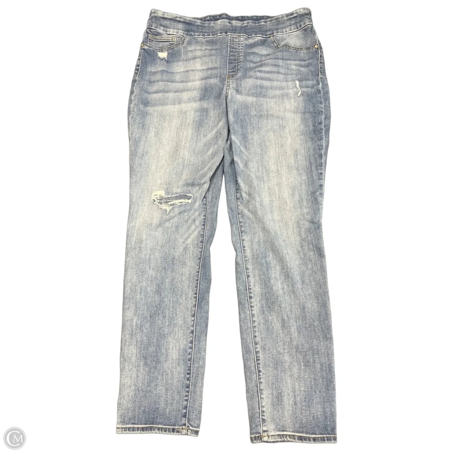 Jeans Jeggings By Chicos In Blue Denim, Size: 14