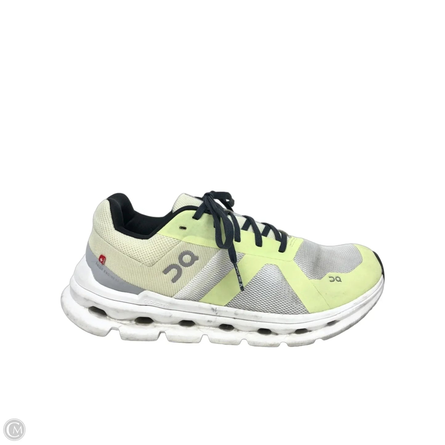 Shoes Athletic By On In Grey & Yellow, Size: 8.5