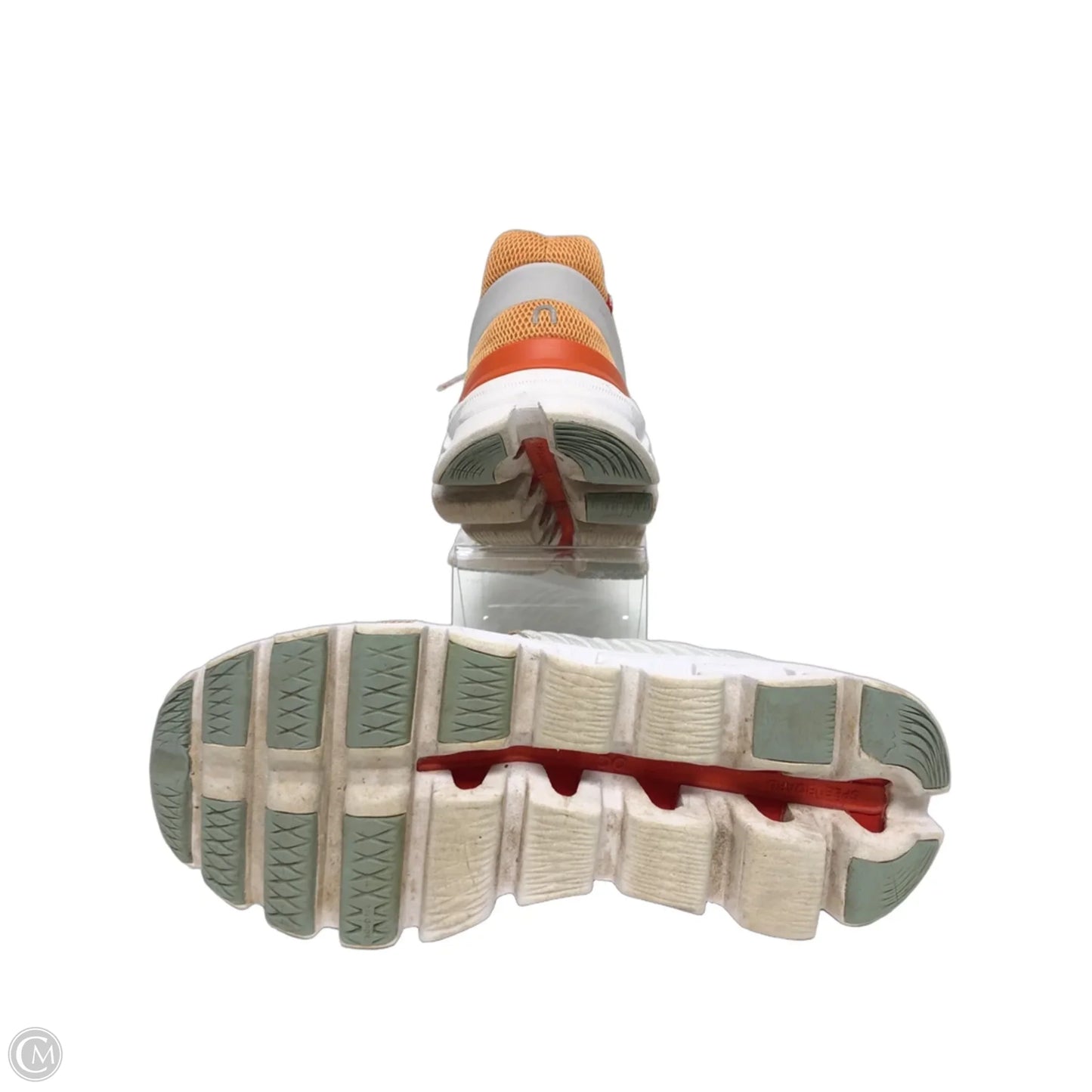 Shoes Athletic By On In Orange & White, Size: 9.5