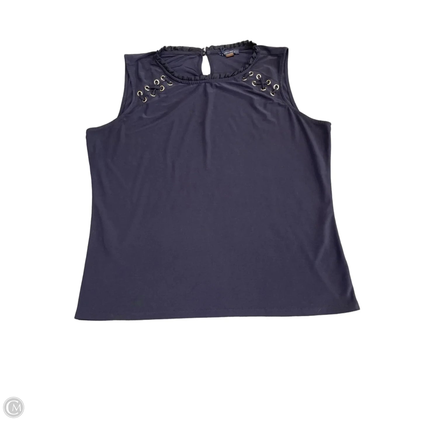 Top Sleeveless By Tommy Hilfiger In Navy, Size: Xl