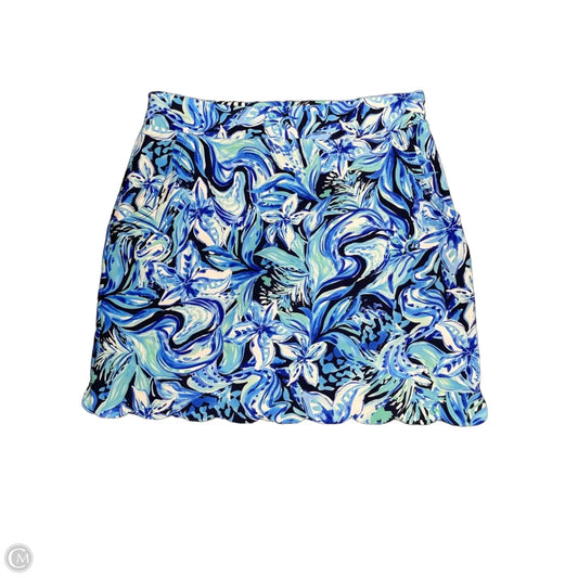 Athletic Skort By Stella Parker In Blue & White, Size: S