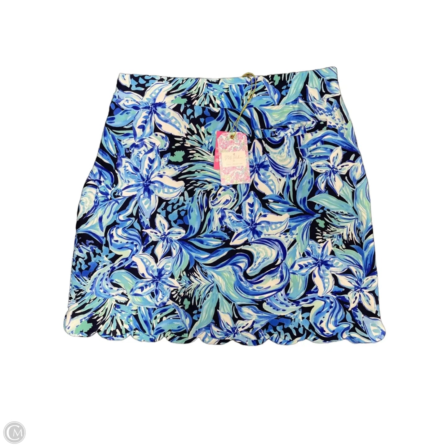 Athletic Skort By Stella Parker In Blue & White, Size: S