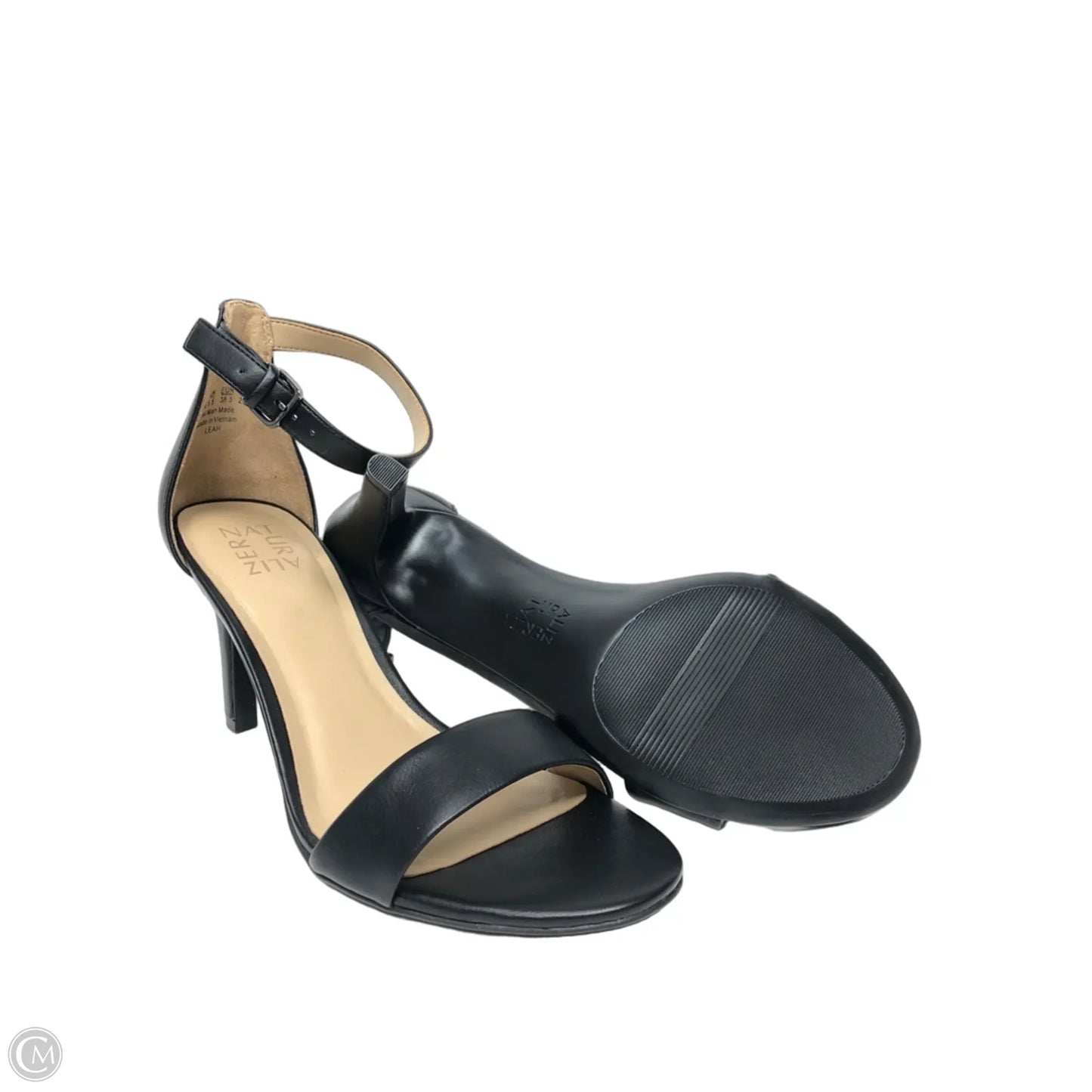 Sandals Heels Stiletto By Naturalizer In Black, Size: 8.5
