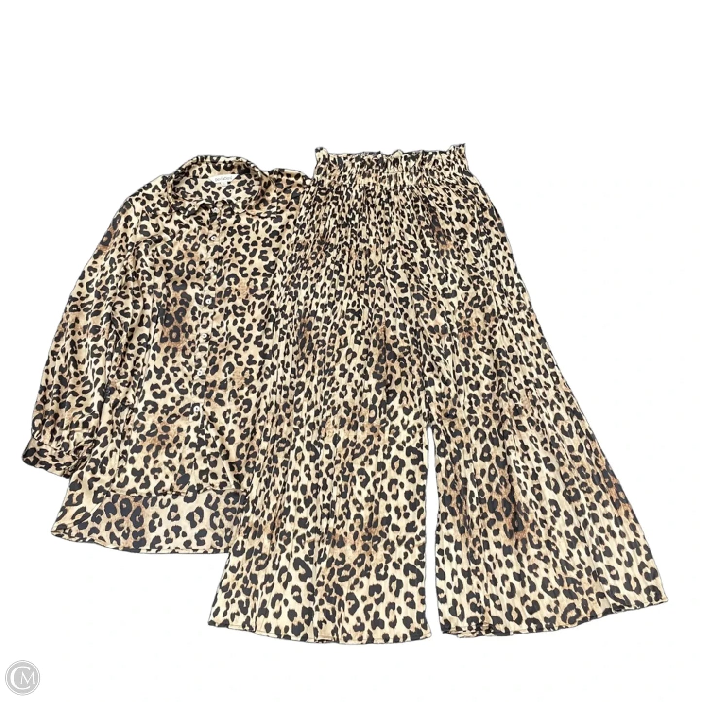 Pants Set 2pc By Davi & Dani In Animal Print, Size: L