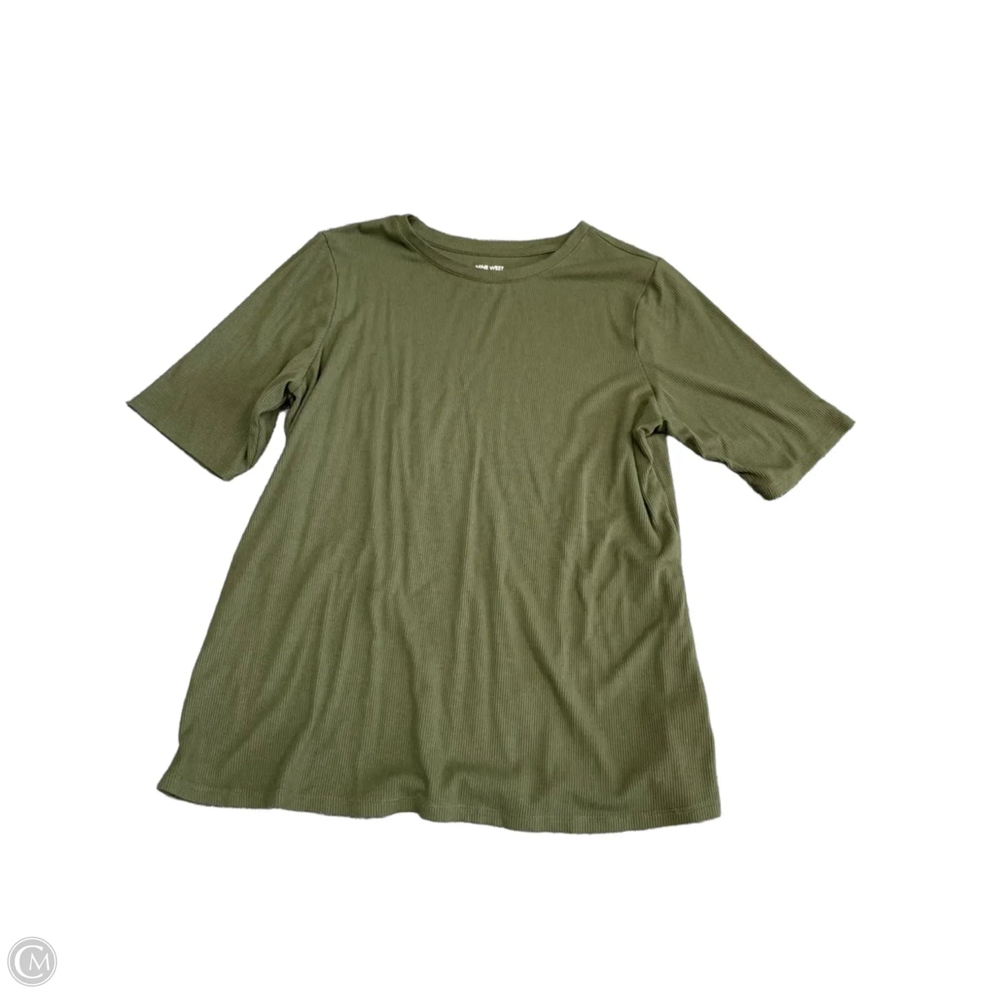 Top Short Sleeve Basic By Nine West In Green, Size: Xl