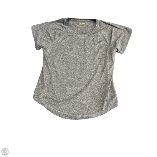 Athletic Top Short Sleeve By Tek Gear In Grey, Size: L