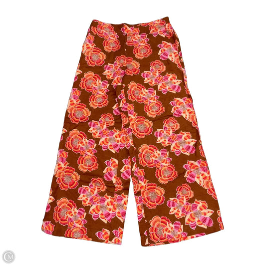 Pants Linen By Loft In Orange & Pink, Size: M