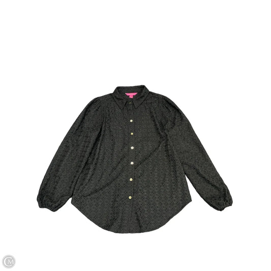 Top Long Sleeve By Lilly Pulitzer In Black, Size: L