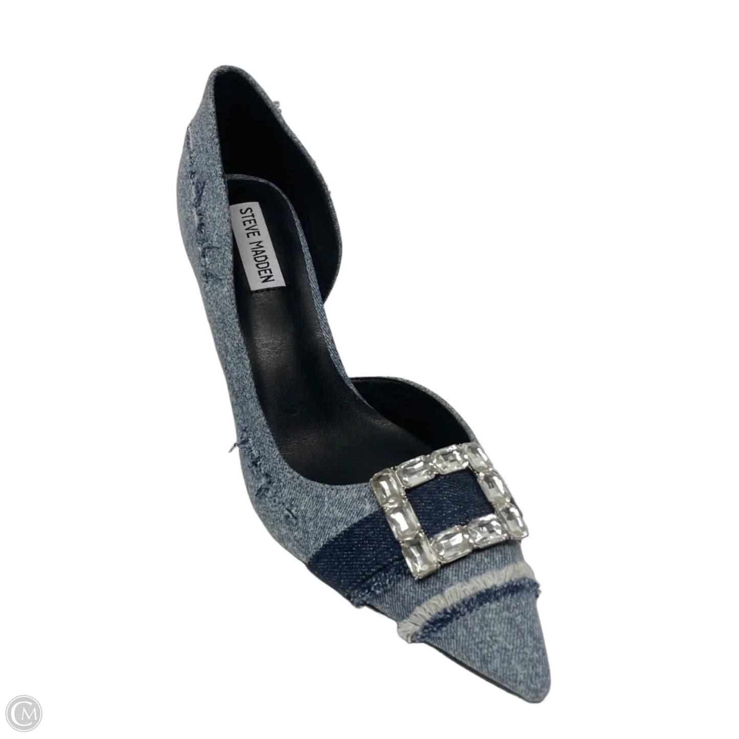 Shoes Heels Stiletto By Steve Madden In Blue Denim, Size: 11