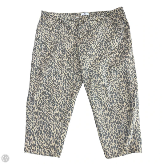 Jeans Straight By Cmc In Animal Print, Size: 20