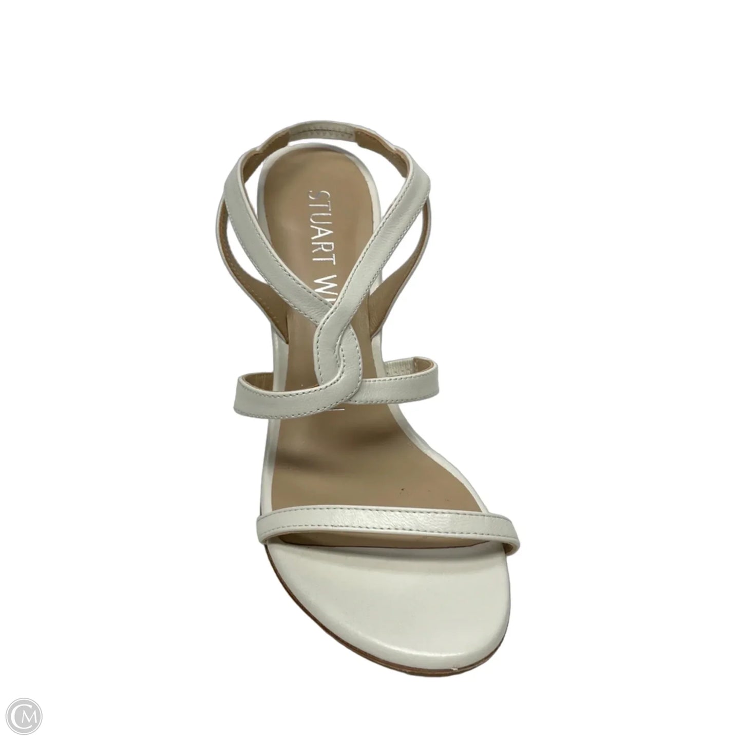 Sandals Designer By Stuart Weitzman In White, Size: 5