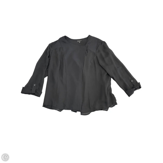 Jacket Shirt By Lane Bryant In Black, Size: 26