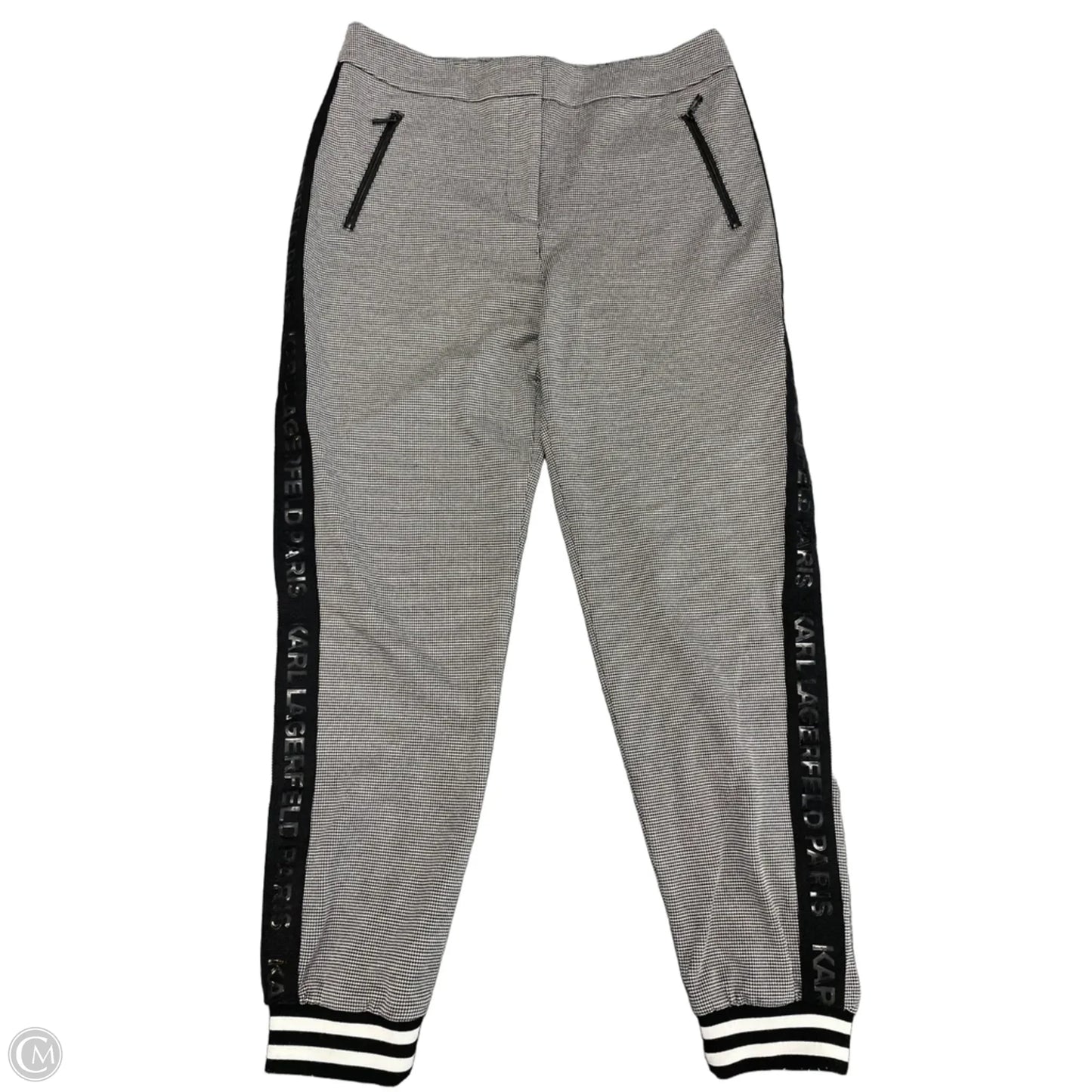 Pants Designer By Karl Lagerfeld In Black & White, Size: 10