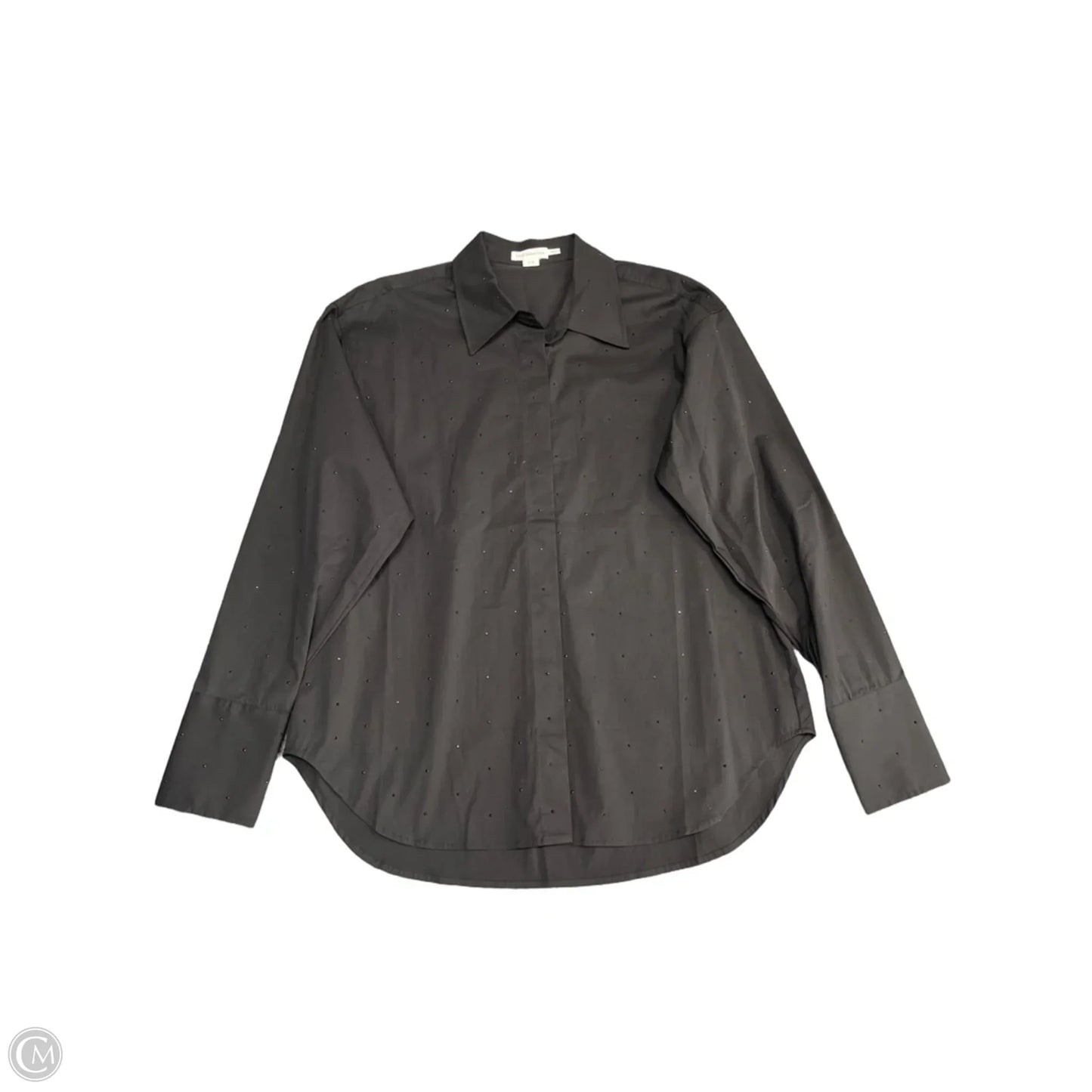 Top Long Sleeve By Good American In Black, Size: M