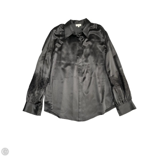 Blouse Long Sleeve By Cmb In Black, Size: L
