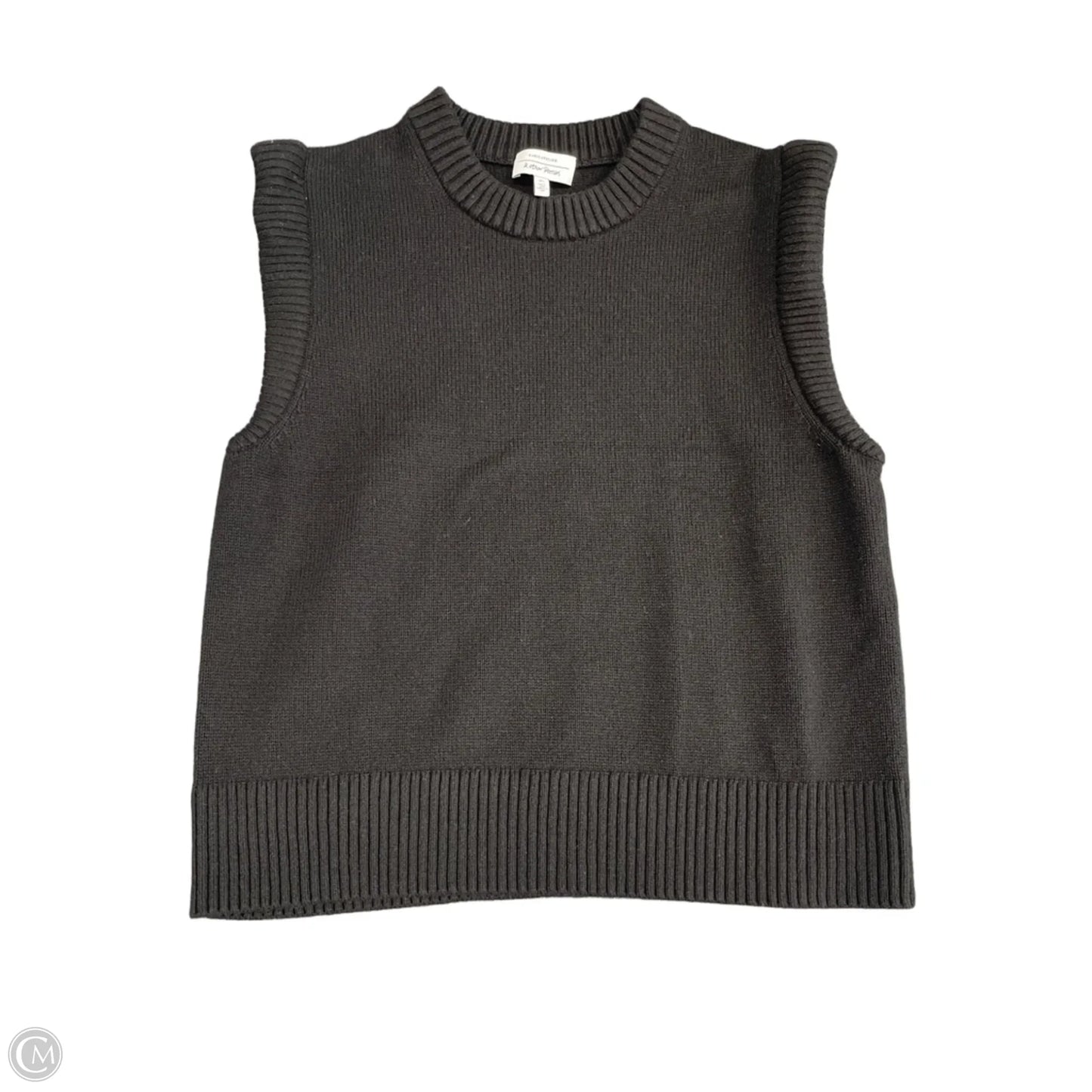 Vest Sweater By Cmc In Black, Size: L