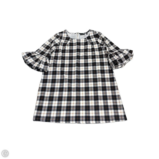 Dress Casual Short By Nina Leonard In Black & White, Size: 2x