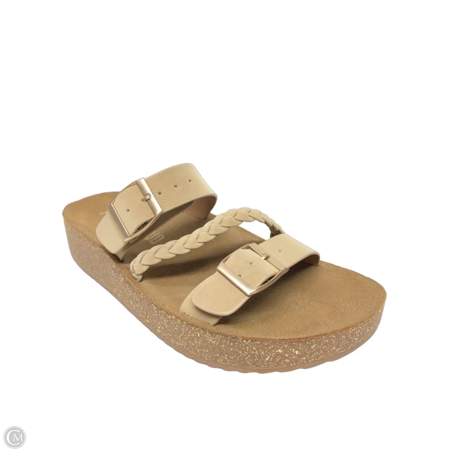 Sandals Flats By Cmc In Beige, Size: 8.5