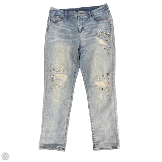 Jeans Jeggings By Chicos In Blue Denim, Size: 10