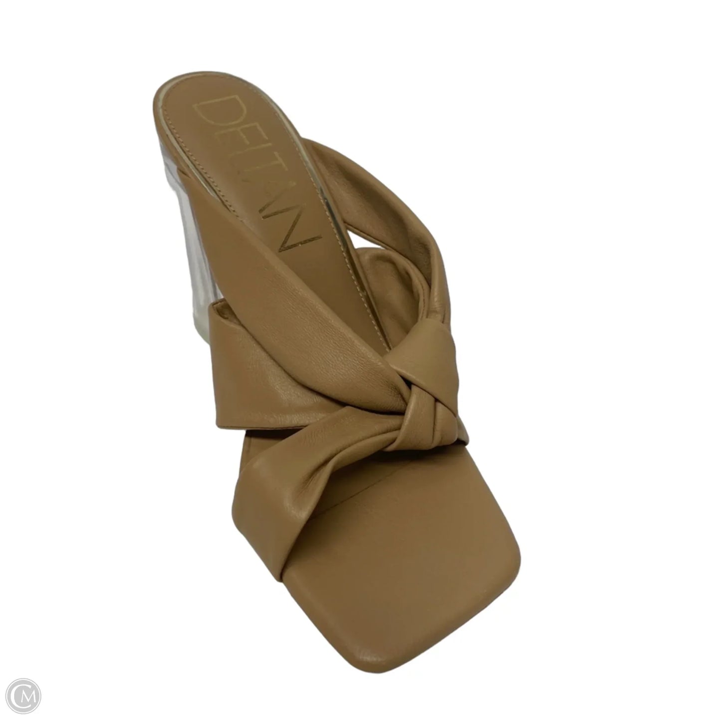Sandals Heels Block By Cmc In Brown, Size: 8
