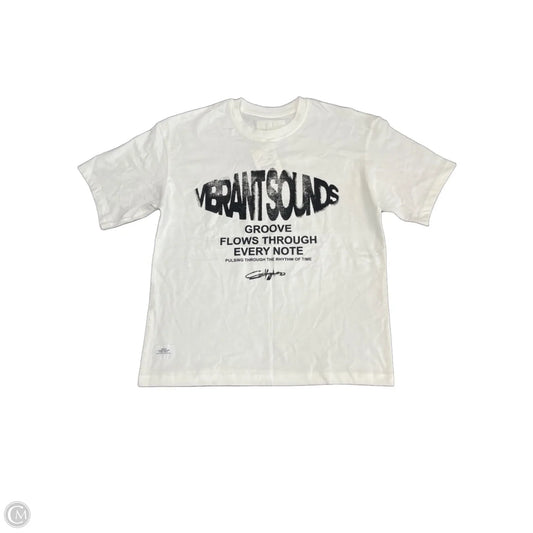 Top Short Sleeve Basic By Zara In White, Size: M