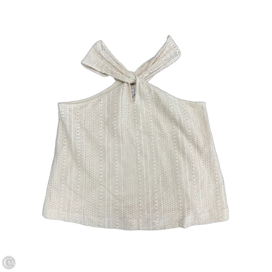 Top Sleeveless By Loft In Cream, Size: S