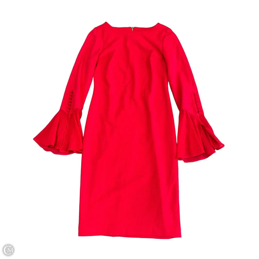 Dress Work By Calvin Klein In Red, Size: 2p