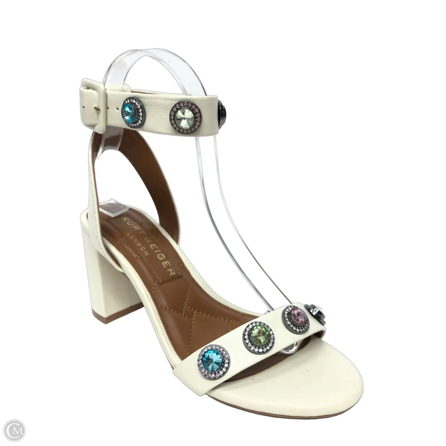 Sandals Designer By Kurt Geiger In Cream, Size: 6