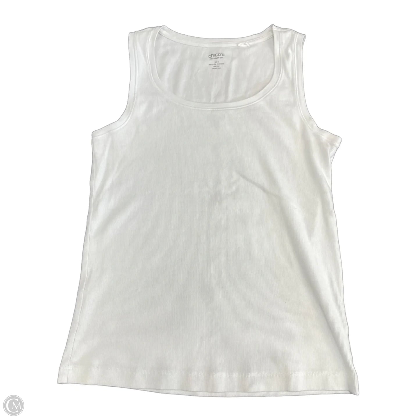 Tank Top By Chicos In White, Size: L