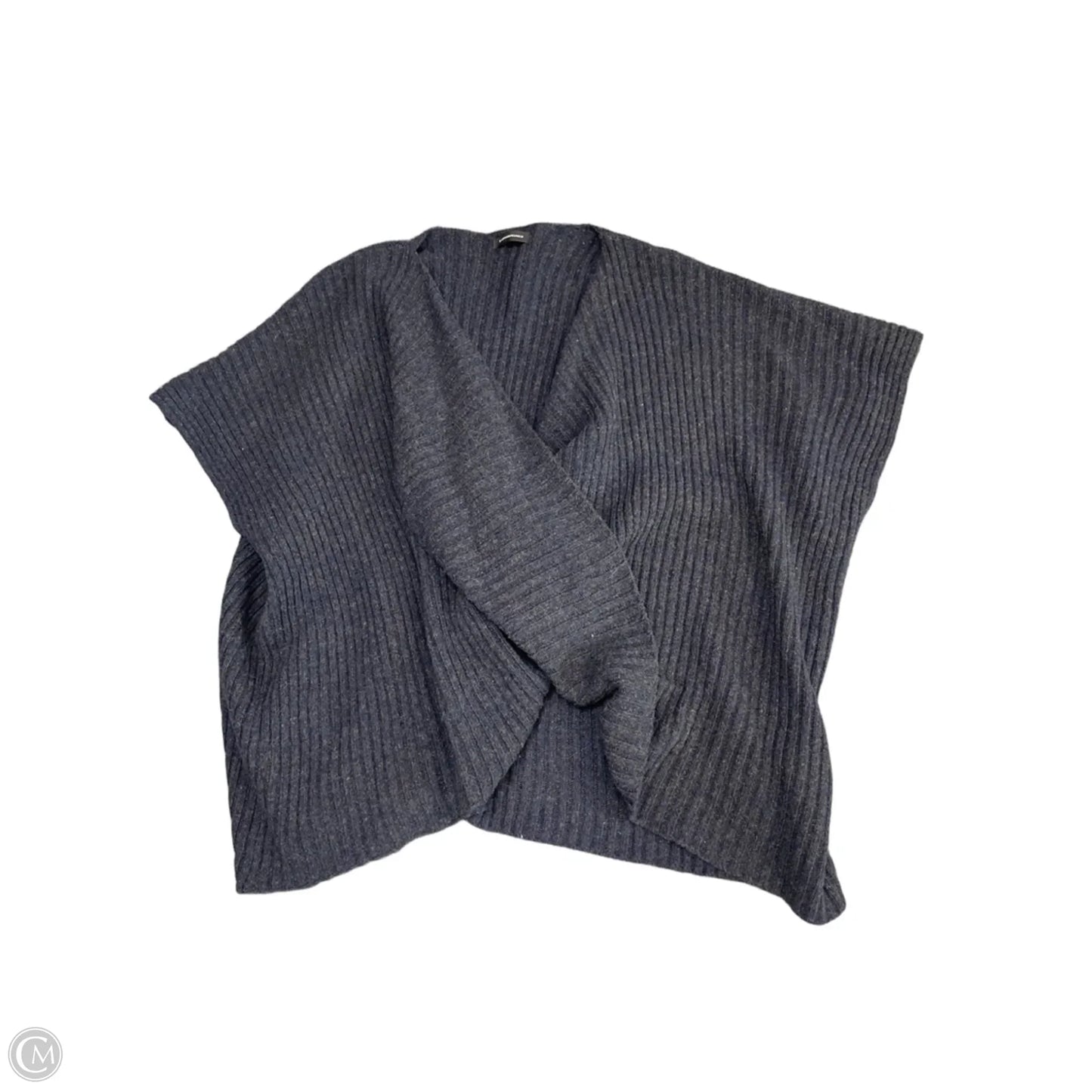 Sweater Short Sleeve By Anthropologie In Black & Blue, Size: Osfm