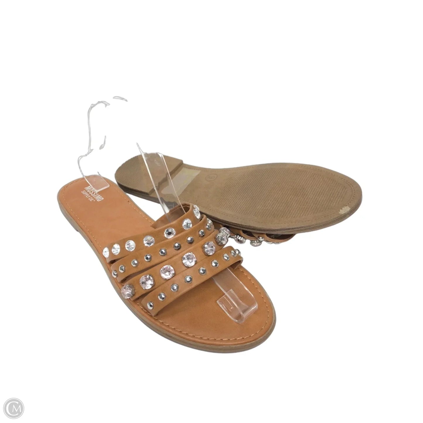 Sandals Flats By Mossimo In Brown, Size: 9