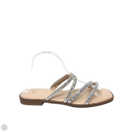Sandals Flats By A New Day In Silver, Size: 9