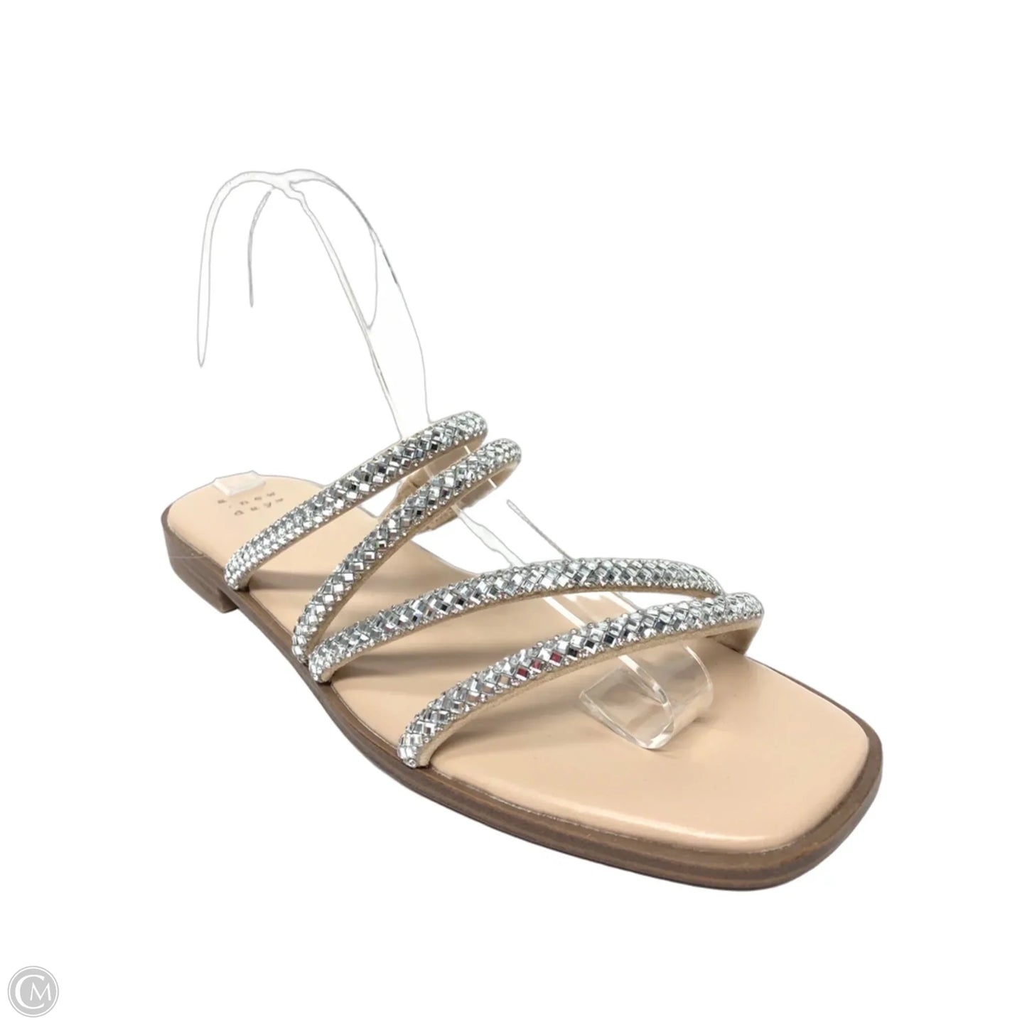 Sandals Flats By A New Day In Silver, Size: 9