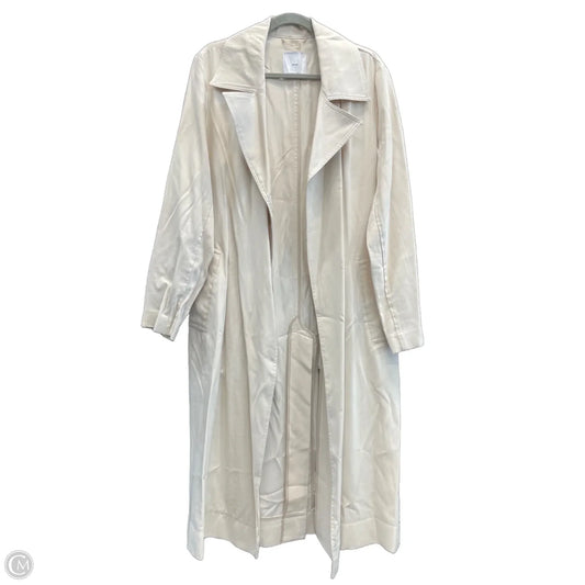 Coat Trench Coat By Mng In Cream, Size: Xl