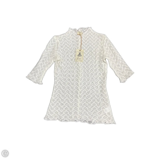 Top Short Sleeve By Easel In White, Size: S