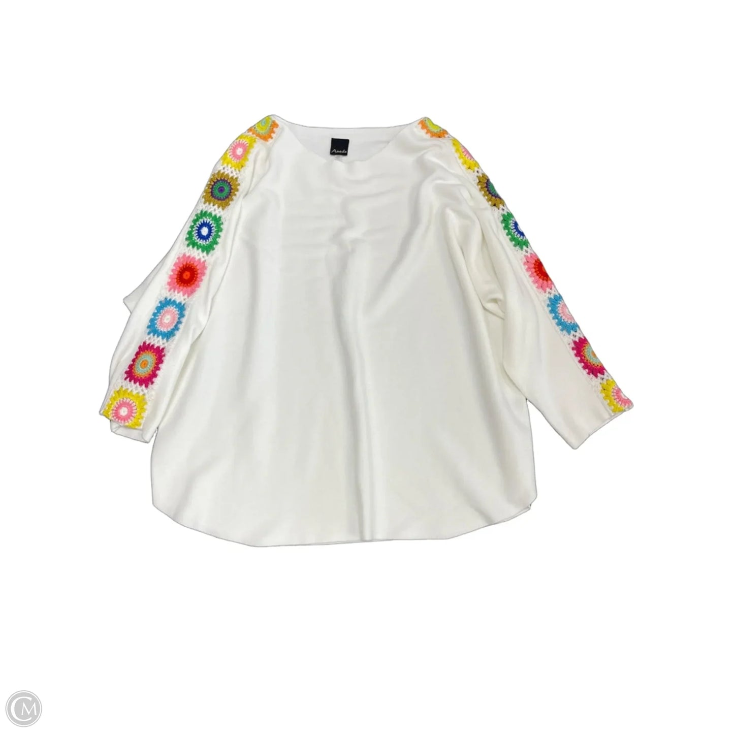 Sweater By Aaeda In White, Size: 1x