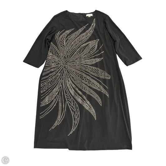 Dress Casual Midi By Calvin Klein In Black, Size: 16