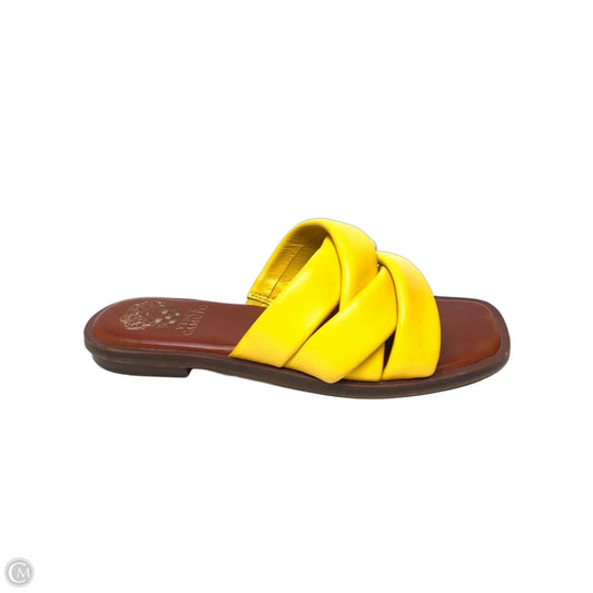 Sandals Flats By Vince Camuto In Yellow, Size: 6.5