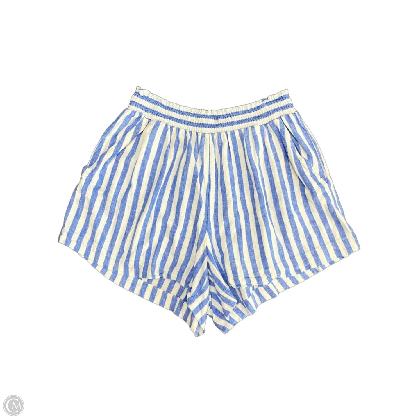 Shorts By Ava & Viv In Blue & White, Size: Xxl