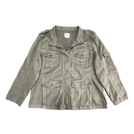 Jacket Other By Kensie In Green, Size: 1x