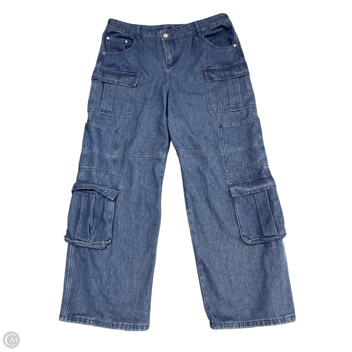 Jeans Straight By Charlotte Russe In Blue Denim, Size: Xl