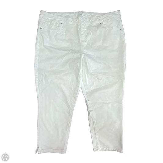 Jeans Cropped By West Bound In White Denim, Size: 24