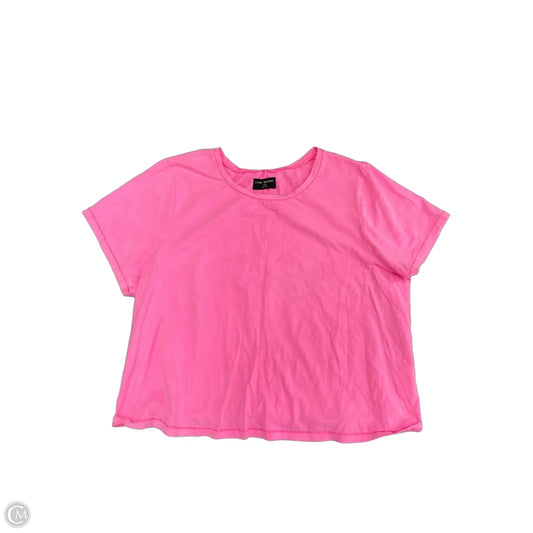Top Short Sleeve Basic By Lane Bryant In Pink, Size: 2x