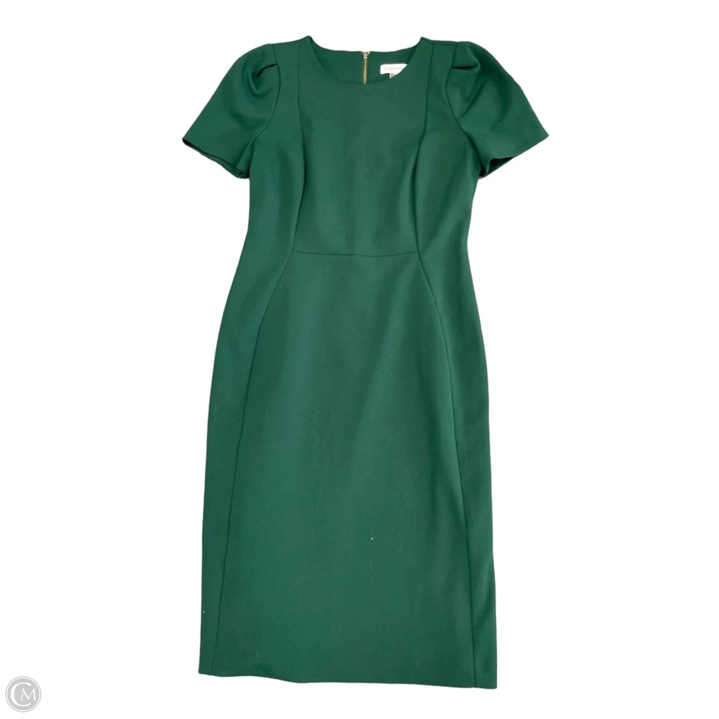 Dress Work By Calvin Klein In Green, Size: 6